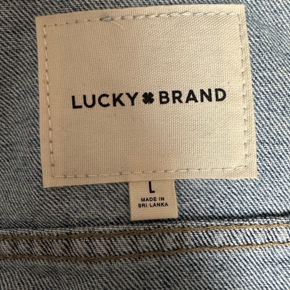 Lucky Brand .Blue Denim Jacket. Size L - Picture 4 of 16